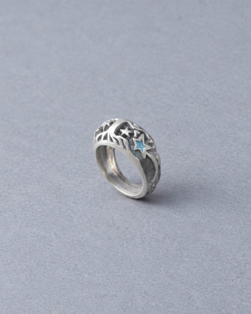 Cosmic Bloom Ball Ring
