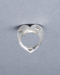 Open Heart Ring with Moonstone