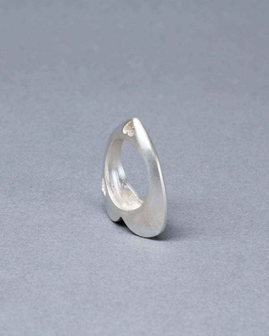 Open Heart Ring with Moonstone