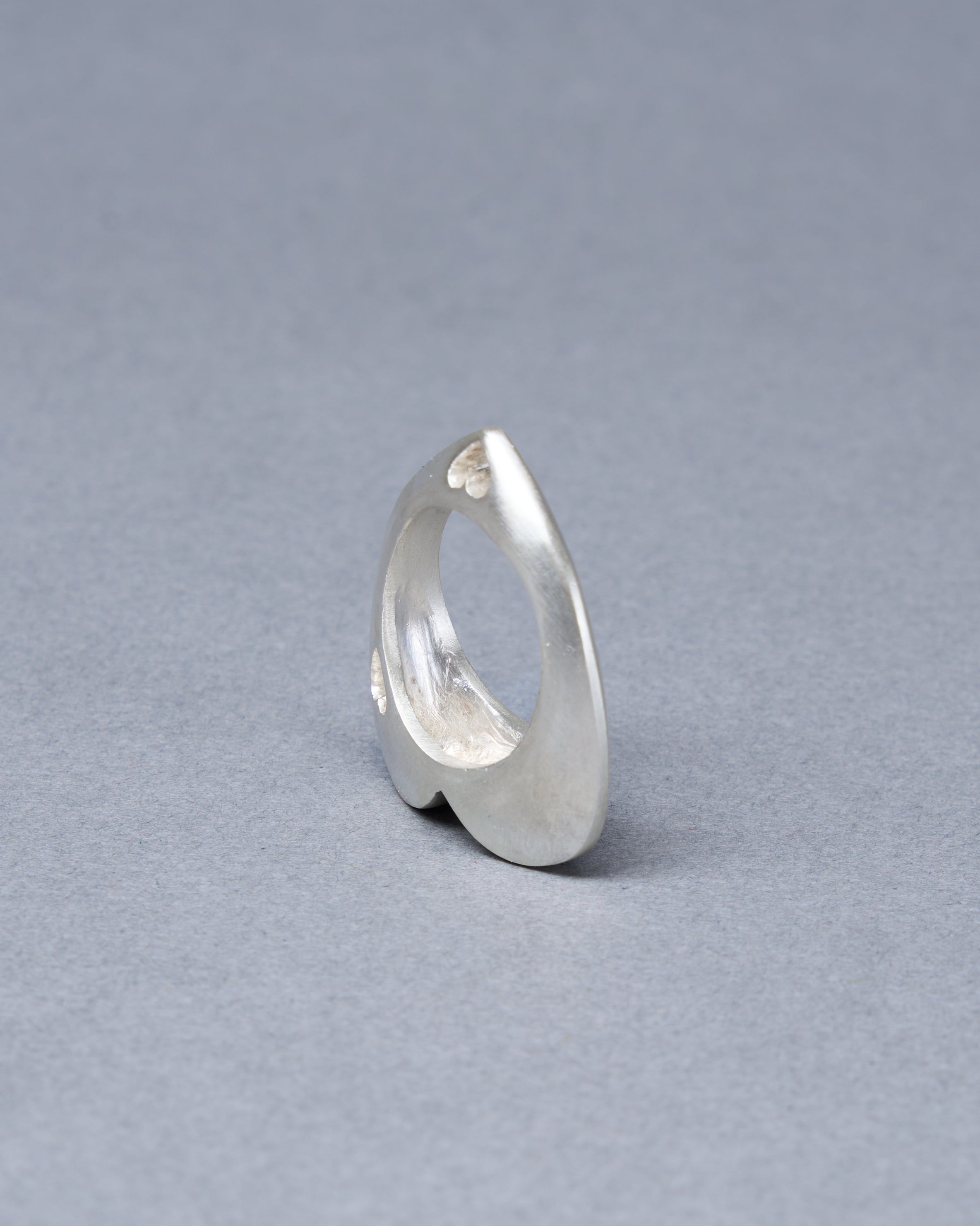 Open Heart Ring with Moonstone