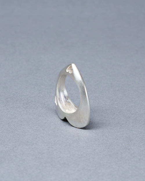 Open Heart Ring with Moonstone